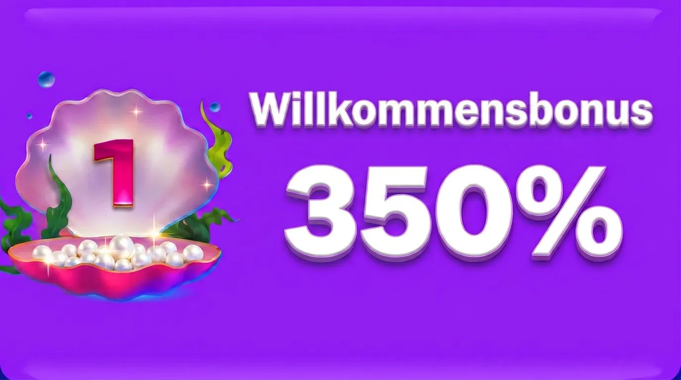 Willkommensbonus 350% bis zu 1.500 € + 200 FS + 1 Bonus Crab